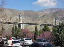 عکس واضح از موشکی که به پل B ۱ کرج شلیک شد