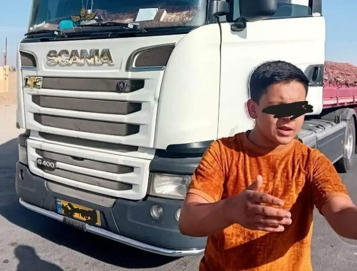 رانندگان ۱۱ و ۱۲ ساله با خودرو‌های سنگین در جاده‌های یزد!