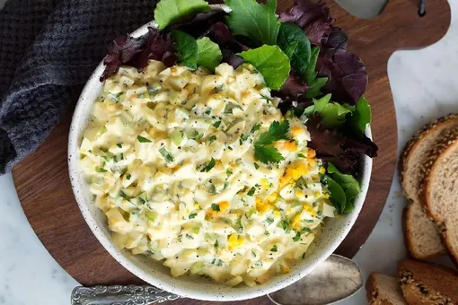 طرز تهیه سالاد تخم مرغ، سالاد خوشمزه و سرشار از پروتئین 