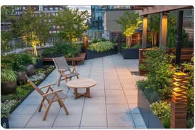 فلاور باکس فلزی برای روف گاردن