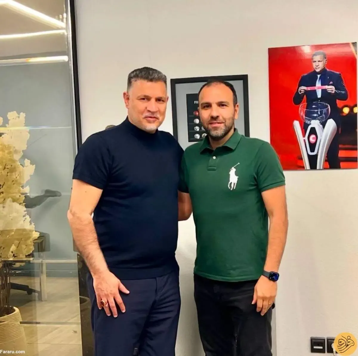 عکس‌/ آقای گل پرسپولیسی‌ها در کنار علی دایی