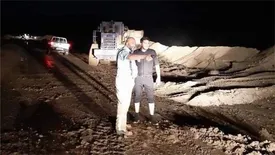 عملیات امدادی گلگهر در رفع آبگرفتگی معابر روستایی