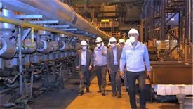 بازدید از روند تكمیل پروژه نصب قفسه 7 نورد گرم و اصلاح خط ریخته‌گری یك مجتمع فولاد سبا