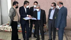 بازدید مدیر عامل موسسه اعتباری ملل از کارخانجات  شرکت سهامی فرش ایران