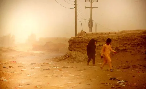 طوفان شن در زابل/ عکس :محمد دهدست