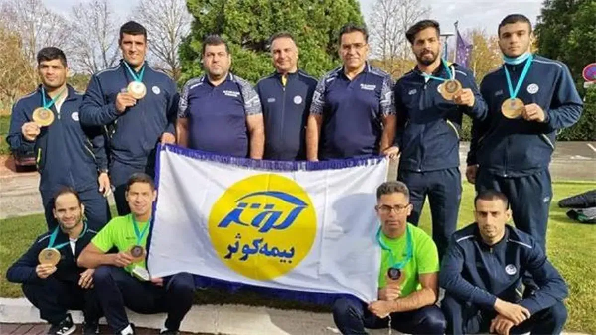 نشان بیمه کوثر روی سکوی جهانی جودو