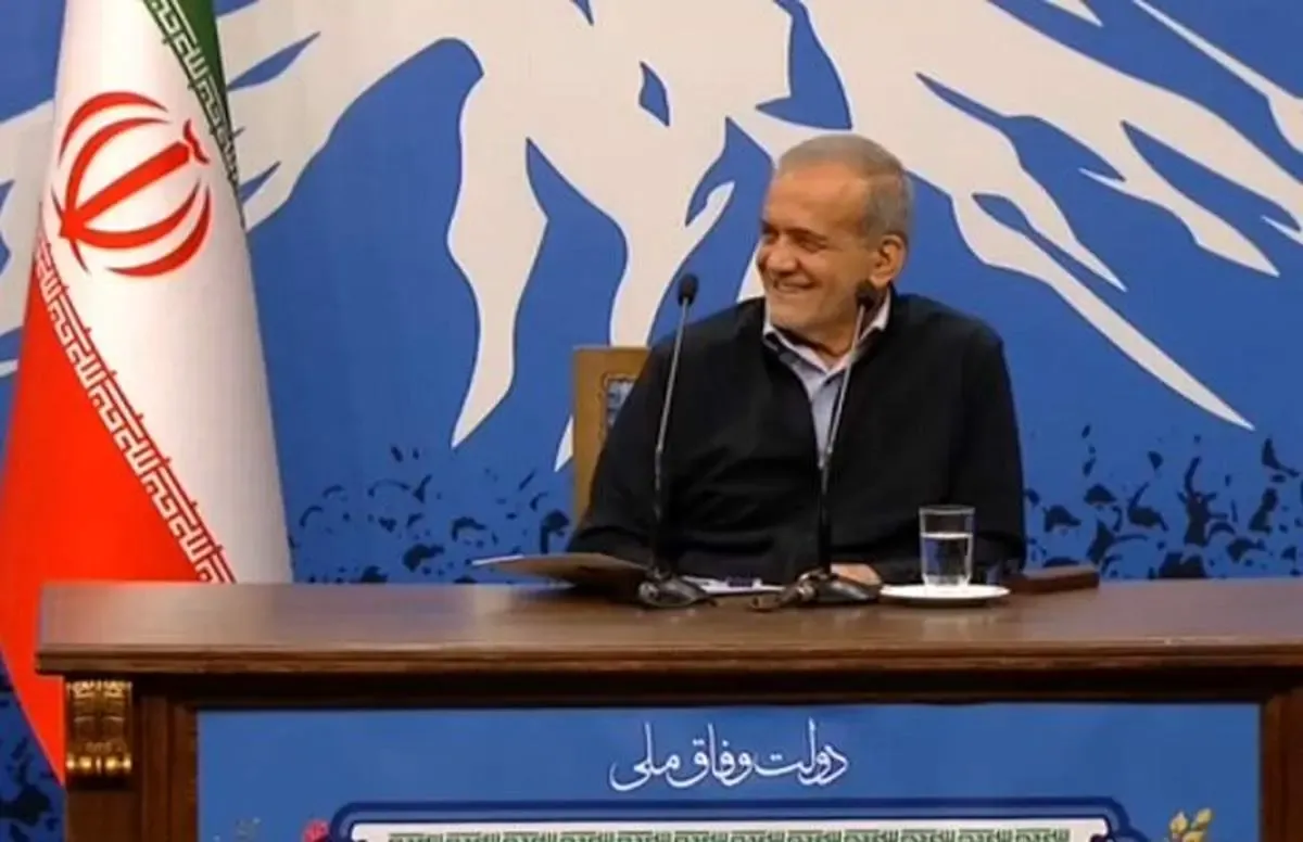 لحظه جالبی از نشست خبری رئیس جمهور/ فیلم