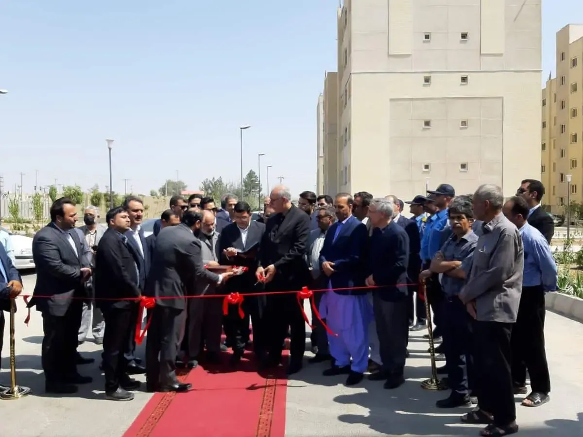 افتتاح مجتمع مسکونی ۳۷۰ واحدی بهارستان زاهدان با حضور مدیرعامل بانک مسکن