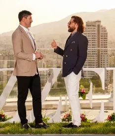 دورهمی بهرام رادان با حضور متفاوت آقا کریم/ تصاویر