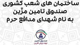 ساختمان های ستاد و شعب صندوق تامین خسارت‌های بدنی به نام شهدای مدافع حرم مزین شد.