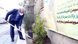 کاشت نهال به مناسبت هفته درختکاری و اعیاد شعبانیه