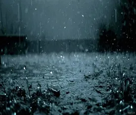 صحنه بسیار زیبا از بارش سنگین باران در عمان