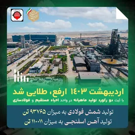 اردیبهشت ۱۴۰۳ فولاد ارفع طلایی شد