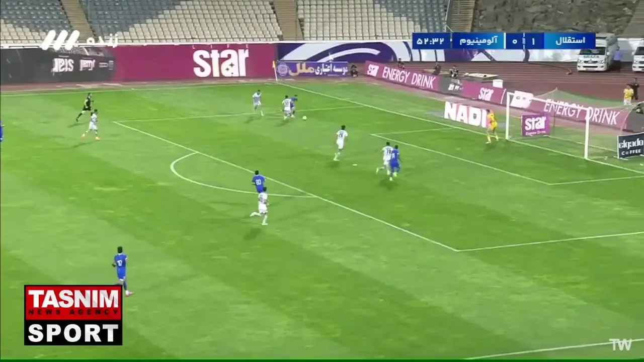 گل دوم استقلال به آلومینیوم؛ اسلامی/ ببینید