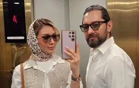 جشن تولد پسر بهرام رادان و مینا مختاری/عکس