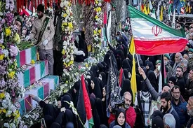 تشییع ۱۱۰ شهید گمنام دفاع مقدس در تهران