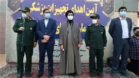 آئین اهدای تجهیزات پزشکی به بیمارستان های کرونایی از سوی شرکت فولاد خوزستان