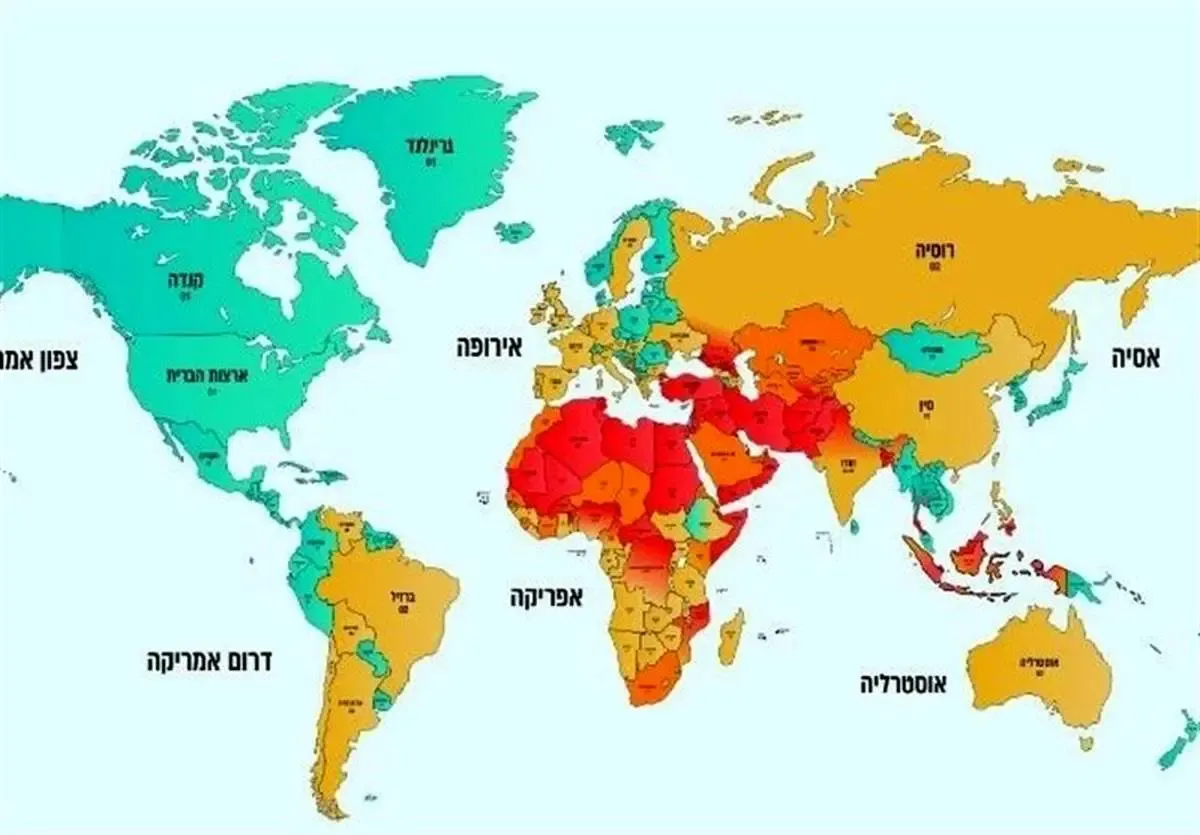 اسرائیل به صهیونیست‌ها درباره سفر به ۸۰ کشور جهان هشدار داد