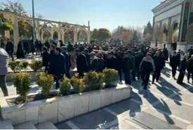 پرسپولیسی ها و قلعهنویی در مراسم درگذشت مادر مجری مشهور/ فیلم