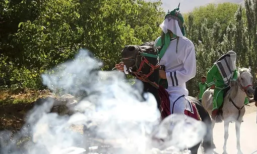 ورود نمادین کاروان امام حسین (ع) به کربلا/عکس:عبدالرحمان رأفتی