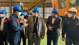 بازدید مدیران بانک توسعه تعاون کشور از شرکت فولاد اکسین خوزستان