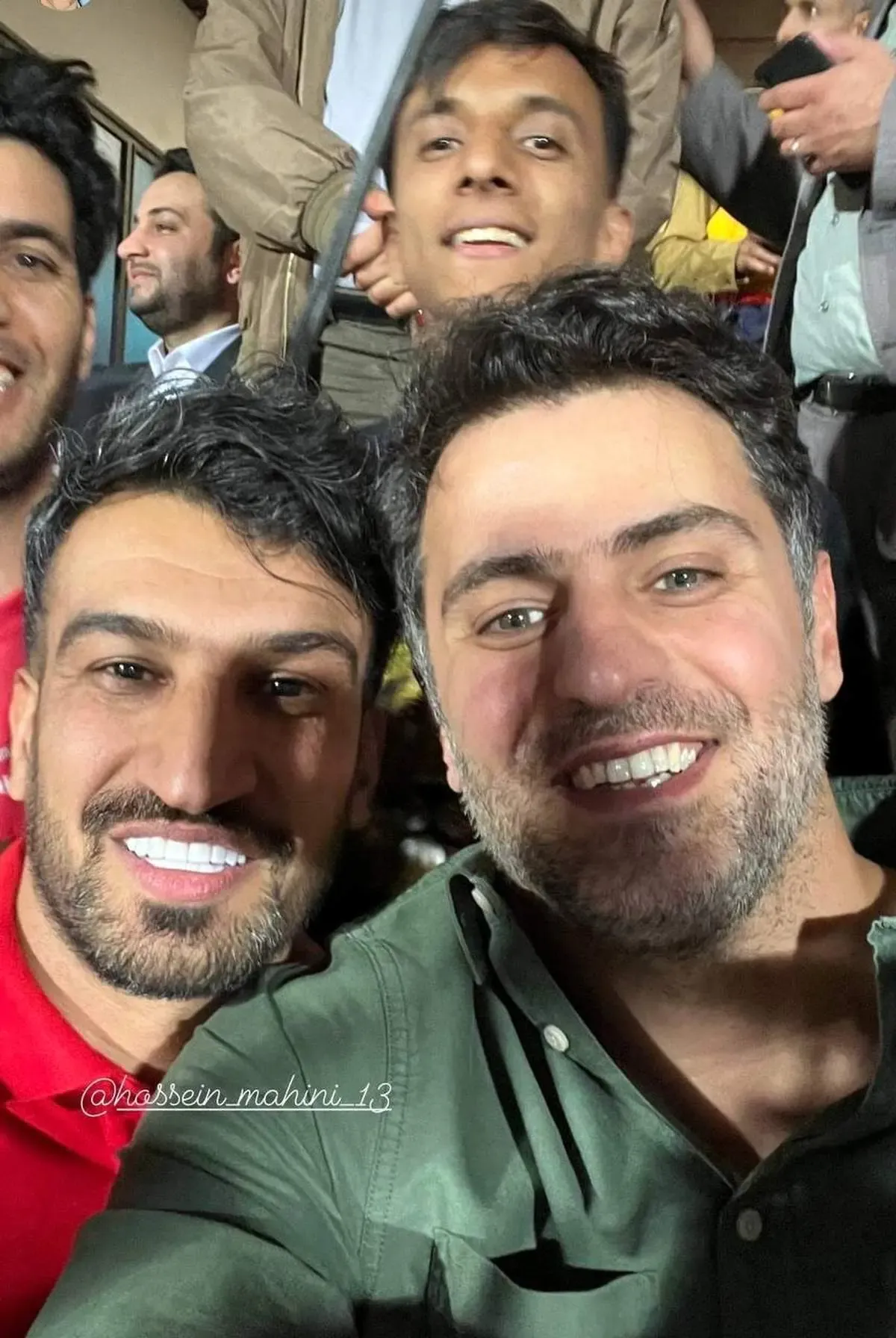 سلفی علی ضیا با کاپیتان پرسپولیس