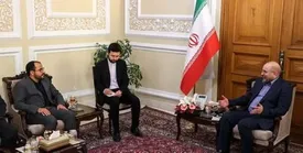 دیدار سخنگوی انصارالله یمن با قالیباف