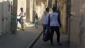 توزیع ماسک بهداشتی در مناطق حاشیه‌ای‌ از سوی بانک رفاه کارگران