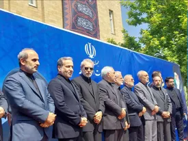 چه کسانی امروز به مراسم وداع با شهید امیرعبداللهیان آمدند؟