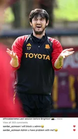 سردار آزمون ادمین اینستاگرام باشگاه را بلاک می‌کند!