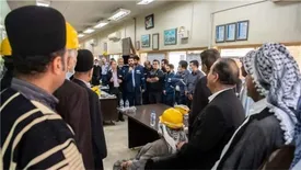 حضور سران قبایل و طوایف در بازدید از تاسیسات شركت بهره‌برداری نفت و گاز كارون