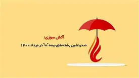 آتش سوزی؛ صدرنشین رشته های بیمه «ما» در مرداد 1400