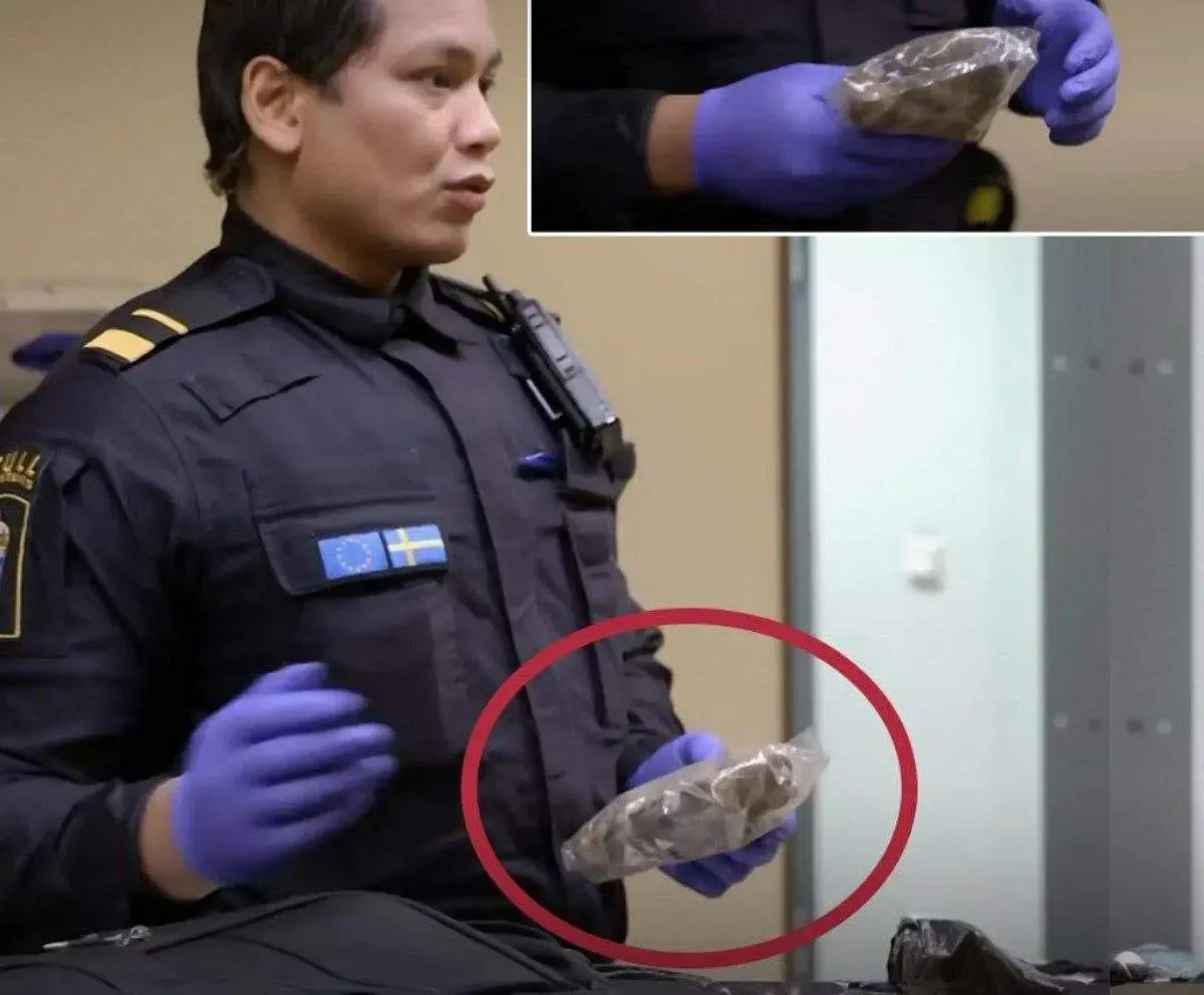 مدفوع الاغ در چمدان مسافر ایرانی در فرودگاه سوئد