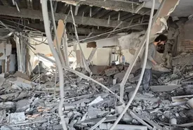 تخریب یک آموزشگاه موسیقی در پی حملات دشمن