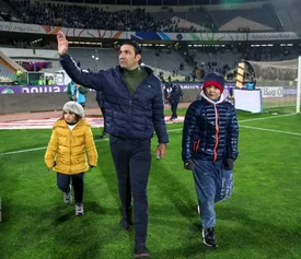 ژست دیدنی فرزندان نکونام موقع گل زنی استقلالی‌ها/ تصاویر