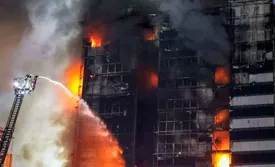 اوضاع اسفناک بیمارستان گاندی پس از آتش‌سوزی/ عکس