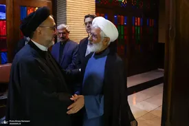 تصاویر جدید از موسوی خوئینیها، بهزاد نبوی و علی یونسی در یک مراسم