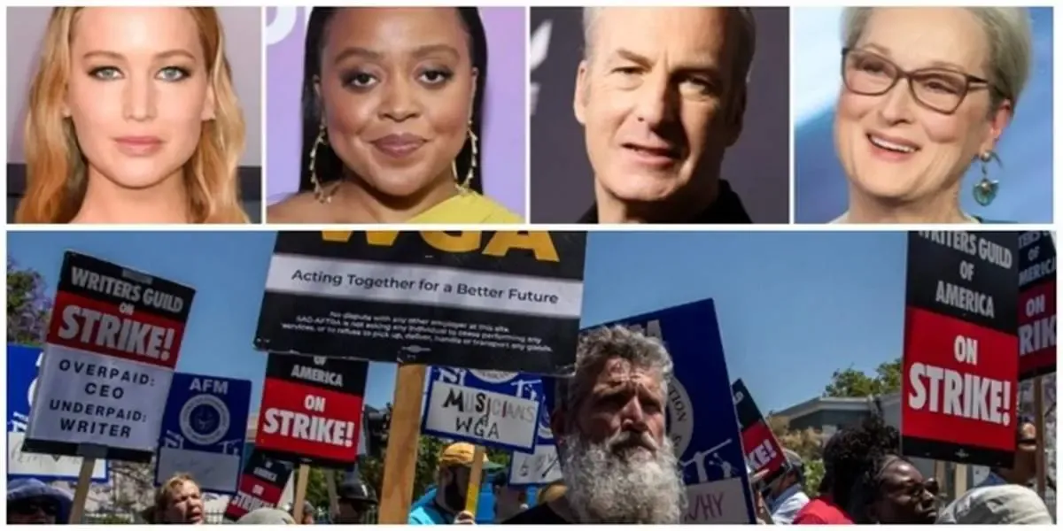 بازیگران آمریکایی به اعتصابات  پیوستند | چراغ‌های هالیوود خاموش شد