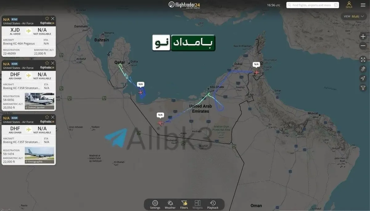 مبدا حمله آمریکا به ایران