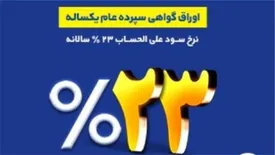 فروش اوراق گواهی سپرده عام با نرخ سود ۲۳ درصد