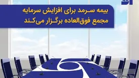 بیمه سرمد برای افزایش سرمایه مجمع فوقالعاده برگزار میکند