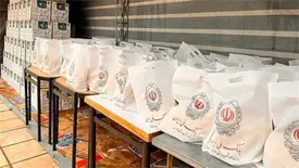 اهدای 500 بسته معیشتی به ایتام کمیته امداد توسط کارکنان بانک ملی ایران در استان فارس