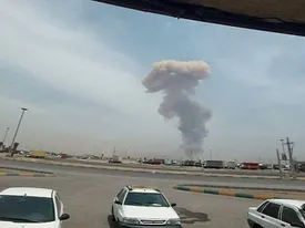 انفجار شدید در گمرک شهید رجایی/ تصاویر