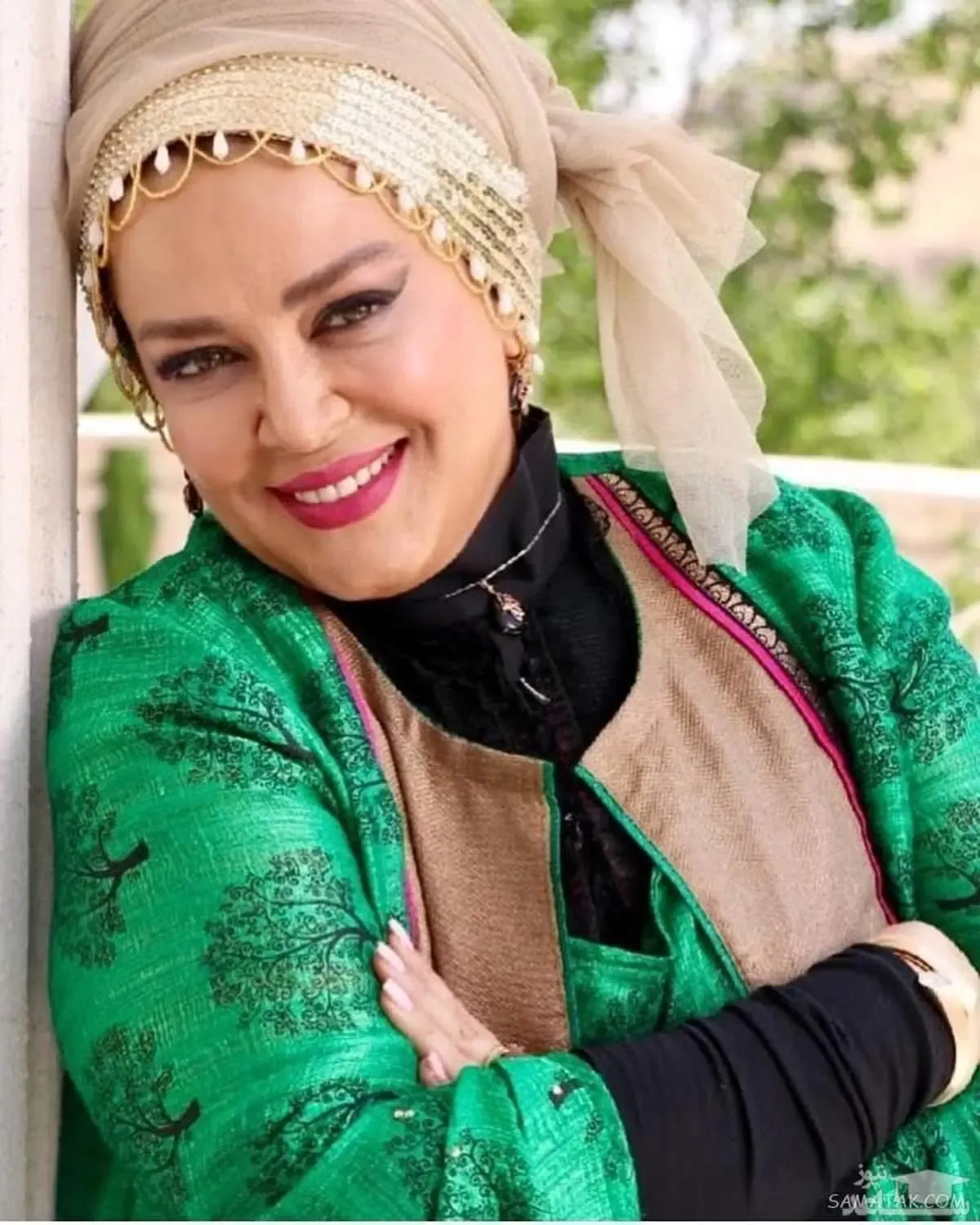 سر و کله بهاره رهنما با لباس مامان دوز خانگی پیداشد