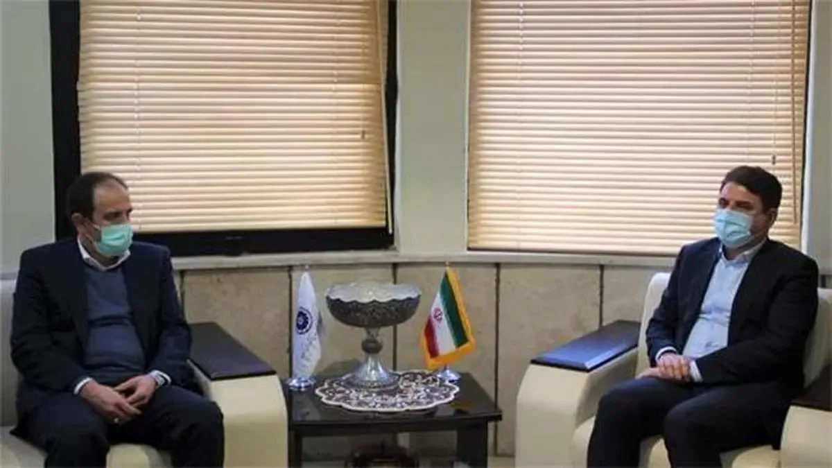 دیدار مسعود بادین نایب رییس هیات مدیره و مدیرعامل بیمه آسیا و علی زینی وند استاندار استان کرمان