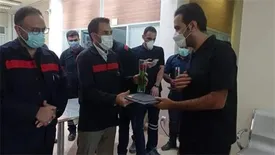 کارکنان اورژانس و فوریت های پزشکی شرکت؛ تلاشگران خط مقدم مقابله با کرونا هستند