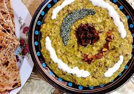 طرز تهیه حلیم بادمجان مجلسی خوشمزه با برنج و گوشت