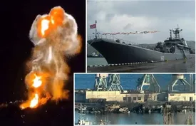 بلایی که موشک اوکراین سر کشتی جنگی روسیه آورد+ عکس