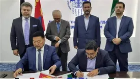 امضای تفاهم نامه همکاری با اتاق بازرگانی مغولستان