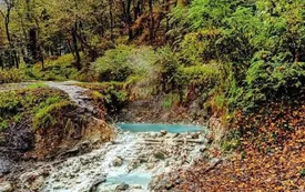 یک پیشنهاد عالی برای سفر پاییزی/ چشمه آبگرم بلیران